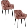 AKORD Pufas Alia Velvet Rožinė 55x55x30