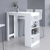 AKORD Baro stalo su baltomis išklotinėmis 115x50x103