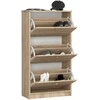 AKORD Batų spintelė su pakeltomis durimis 3 durų ąžuolo Sonoma 60x29x113