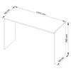 AKORD Stalas Dešinysis Baltas 120x50x79