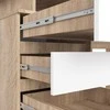 AKORD Rašiklis stalas 3 stalčiai Dąb Sonoma/baltas 135x60x77