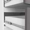AKORD Kambario staline spinta 4 stalciu Baltyk/szarys Grafits 120x40x55
