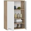 AKORD Sienos spinta 2 durų ąžuolo Sonoma/balto 64x30x94