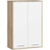 AKORD Sienos spinta 2 durų ąžuolo Sonoma/balto 64x30x94