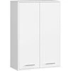 AKORD Sienos spinta su dviem durim baltos 64x30x94