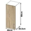 AKORD Spinta Lima Balta/sonomos 30x31x58