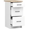 AKORD Spinta Oliwia su baltais stalu 40x46x85