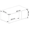 AKORD Kavos stalas Juliet Balta 90x51x38