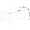 Kavos stalas Akordas Balta 120x50x45
