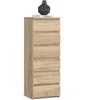 AKORD Aukso Komoda Aukšta Dėžė Sonoma 40x35x109