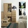 AKORD Aukso Komoda Aukšta Dėžė Sonoma 40x35x109