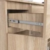 AKORD Komoda 2 Durys 3 Ištraukiamos Lentynos 1 Mažos Durys Dąb Sonoma 101x35x98
