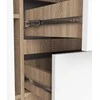 AKORD Komoda 2 durys 3 stalčiai ąžuolas Sonoma/baltas 101x35x76