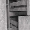 AKORD Komoda 2 Durys 3 Krepšiai Betonas 101x35x76