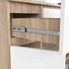 AKORD Komoda 2 durys 3 stalčiai 1 mažos durys Dąb Sonoma/baltas 101x35x98