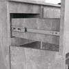 AKORD Komoda 2 Durys 3 Ištraukiamieji 1 Mažos Durys Betonas 101x35x98
