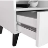 AKORD Komoda Mobi Baltai/juoda 40x37x43