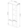 AKORD Policos Balta 80x35x180