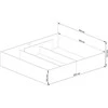 Lova AKORD Gultas su konteineriu Balta 200x180x68