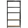 AKORD Metalinė lentyna juoda 90x40x180