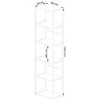 AKORD Metalinė lentyna Loft Balta 50x32x192