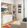 AKORD Metalinė lentyna Loft Balta 50x32x192