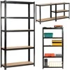 AKORD Metalinė lentyna juoda 90x30x180