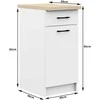 AKORD Spinta Oliwia su baltais stalu 40x46x85