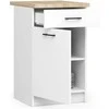 AKORD Spinta Oliwia su baltais stalu 40x46x85