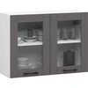 AKORD Spinta Vitrina Oliwia Balta/pilka 30x80x58