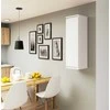 AKORD Kabintis lentyna Balta 30x30x99