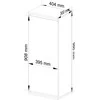 AKORD Kabintis Spinta Balta 40x30x99