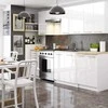 AKORD Virtuvės spinta Oliwia Balta/baltas blizgesys 80x30x72