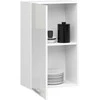 AKORD Virtuvės spinta Oliwia Balta/balta blizganti 50x30x72