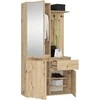 AKORD Įėjimo rinkinio rinkinys Entro Dąb Rzemieślniczy 95x35x183