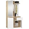 AKORD Įėjimo rinkinys Entro Dąb Rzemiešlniczy/baltas 95x35x183