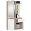 AKORD Įėjimo baldų rinkinys Entro Dąb Sonoma/baltas 95x35x183