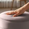 AKORD PUFA LUNA pufas, prislopinta rožinė spalva