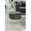 AKORD Akmens Pufas Caro Grafito Blizgantis 38x38x33