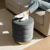 AKORD Pufas LUNA grafito spalvos su daiktadėže