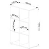 AKORD Lentyna Quad 6 Lentynos Balta 71x33x109