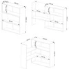 Akord Parama reguliuojama Mini Twist Balta 174x30x110
