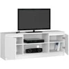 TV staliukas TV spintelis Akord su 2 durimis 1 lentyna Balta 140x40x55