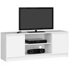TV staliukas TV spintelis Akord su 2 durimis 1 lentyna Balta 140x40x55