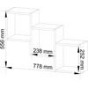 AKORD Sienos lentyna Ster baltos spalvos 78x20x55