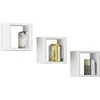 AKORD Sienos lentyna rinkinys 3 baltos 25x15x25