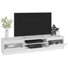TV staliukas Akord sienos baldų vitrina ir TV rinkinys Balta 240x40x140
