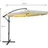 AKORD Garden Parasol Cynia rusvai gelsvas 245x245x245