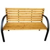AKORD Sėdėjimo suoliukas sode Dalia Juoda/Gamtinis medis 122x58x82