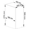 AKORD Spinta Lima Balta/sonomos 40x31x58